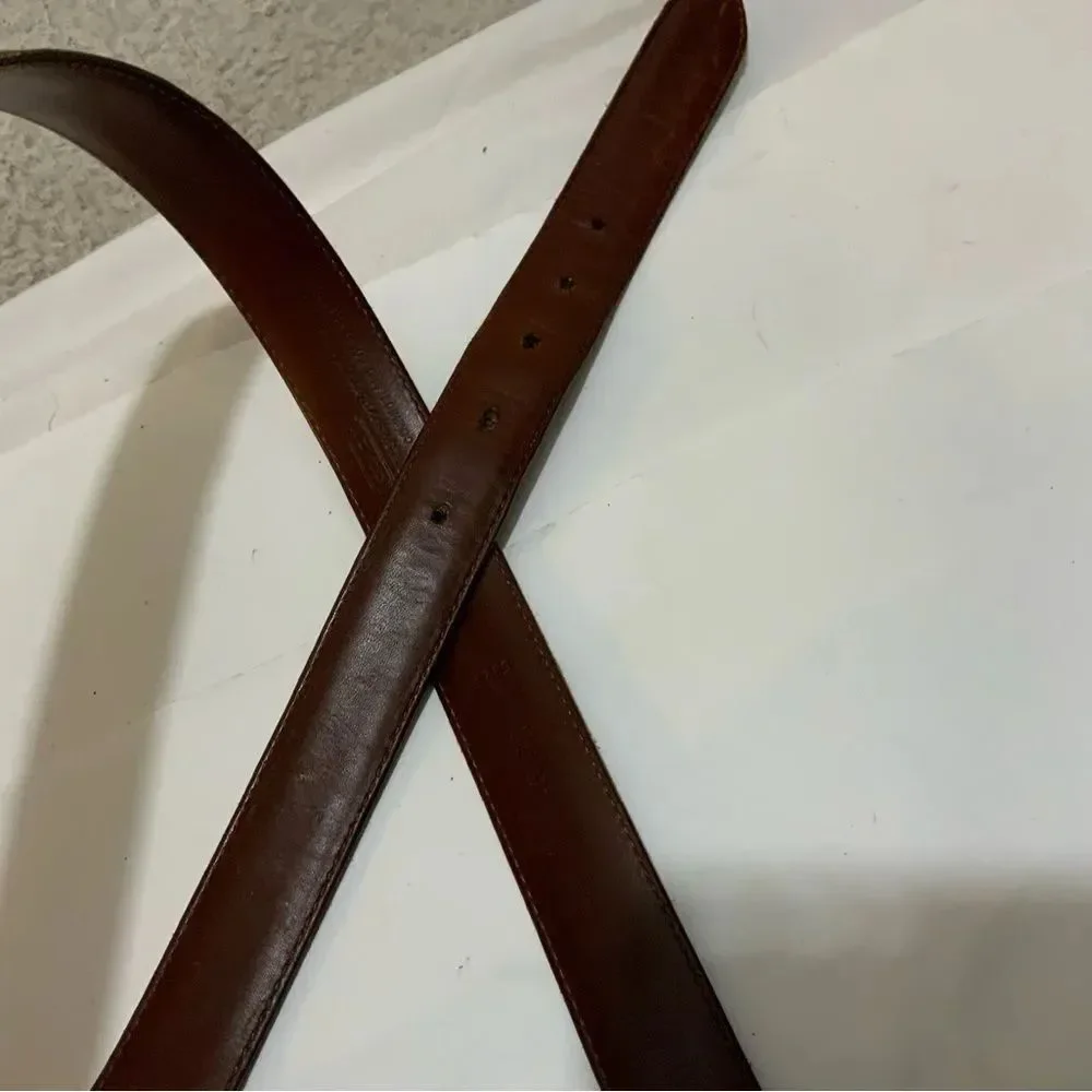 Vintage Coach 5923 Sienna Leather brown Belt, Size 38/95